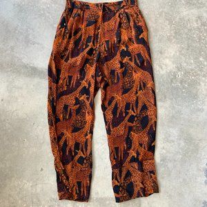 Animal Print Farm Rio Flowy Pants